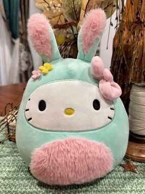 Squishmallows Hello Kitty Mint Bunny Plush Kellytoy SKU-34947